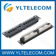 1U 10 Zoll 12port Patch Panel Cat.5e und Cat. 6 Typ